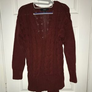 Rust Colored Oversized Sweater
